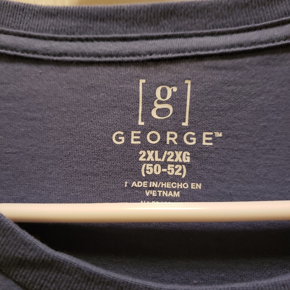 George Blue Long Sleeeve Crew Tee Size‎ 2XL - Picture 5 of 9